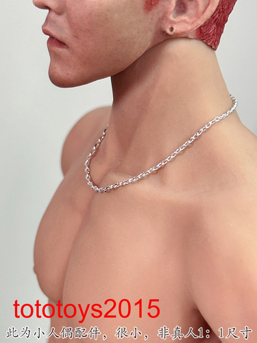 1:6 Gold/silver clavicle chain necklace Model For 12" Female /Male Action figure - Picture 3 of 9