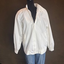 Vintage 1990s Architect JCPenney Men s M White Bomber Jacket Made in Hong Kong