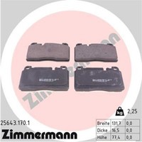 Zimmermann BremsbeläGe Bremsbelegsatz Vorne FüR Audi Q5 A6 Avant Porsche Macan