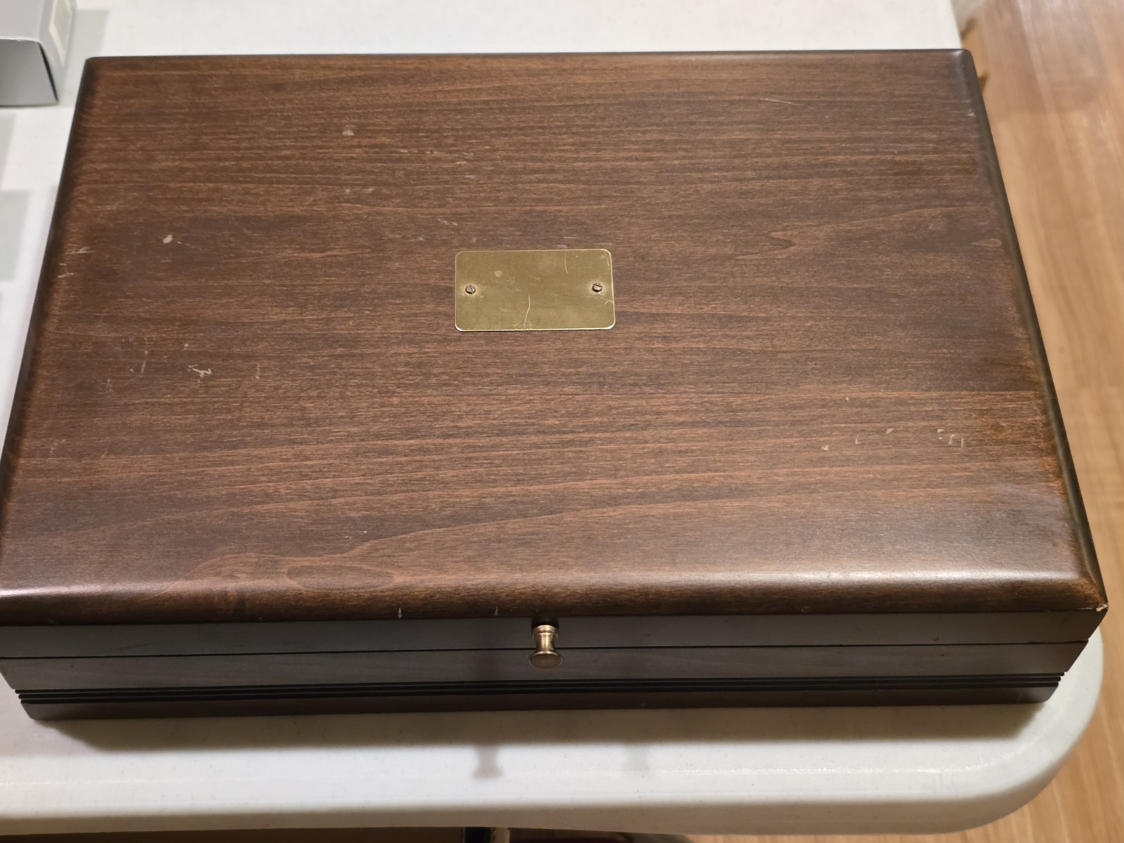 Yamazaki - Cara -Gold Accent.  12- 5 Piece Settings & 8 Serving In Storage Box