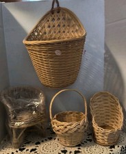 Set Of 4 Miniature Woven Baskets
