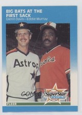 1987 Fleer Glenn Davis Eddie Murray #636 HOF te2