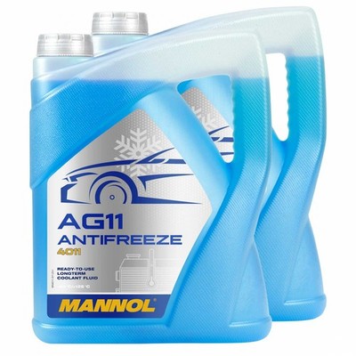 Kühlerfrostschutz MANNOL Longterm Antifreeze 2x 5Liter Fertiggemisch -40°C blau 
