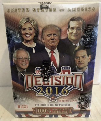 Decision 2016 United States of America Factory Sealed Blaster Box 12 Packs Trump