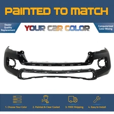 For 2016-2023 TOYOTA TACOMA Front Bumper w/Fender Flare Holes Painted to Match