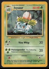 Ivysaur Base Set 4th Print 1999-2000 30/102 LP 18