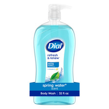 Dial Spring Water Body Wash – Refresh & Renew, Gentle, 32 fl oz 0.47 per gallon