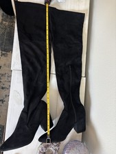Black Women's Knee High Boots - Size 9.5