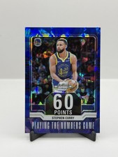 2023-24 Panini Contenders Optic Numbers Game Stephen Curry Blue Cracked Ice /75