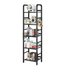 5 Tier Bookshelf, Freestanding Bookcase for Living Room, Bedroom, Home Office...