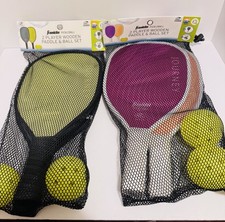 Franklin Sports Lot of 4 Wood Journey Pickleball Paddle-Blue-Green, Purple, Oran
