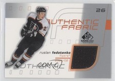 2001-02 SP Game Used Edition Authentic Fabric Ruslan Fedotenko #AF-RF 0c2
