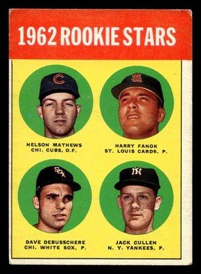 1963 Topps #54 Nelson Mathews/Harry Fanok/Dave DeBusschere/Jack Cullen ID:440639