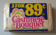 1960's CASHMERE BOUQUET Beauty Soap Bath Bars Use or Prop