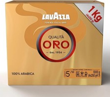Lavazza, Qualità Oro Ground Coffee Ideal for Mocha Pot, Filtered Coffee, 1kg 23.57 per kilo