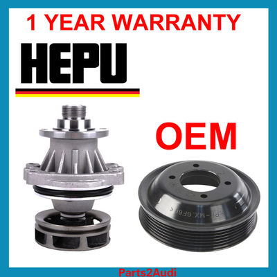 HEPU WATER PUMP fit BMW E39 E46 X5 X3 E36 E34 325  Water Pump METAL IMPELLER OEM