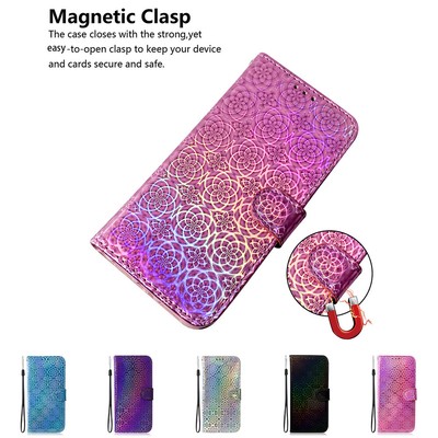 For Google Pixel 9 8 7 6 Pro 8A 7A 6A Dazzling Color Leather Wallet Phone Case