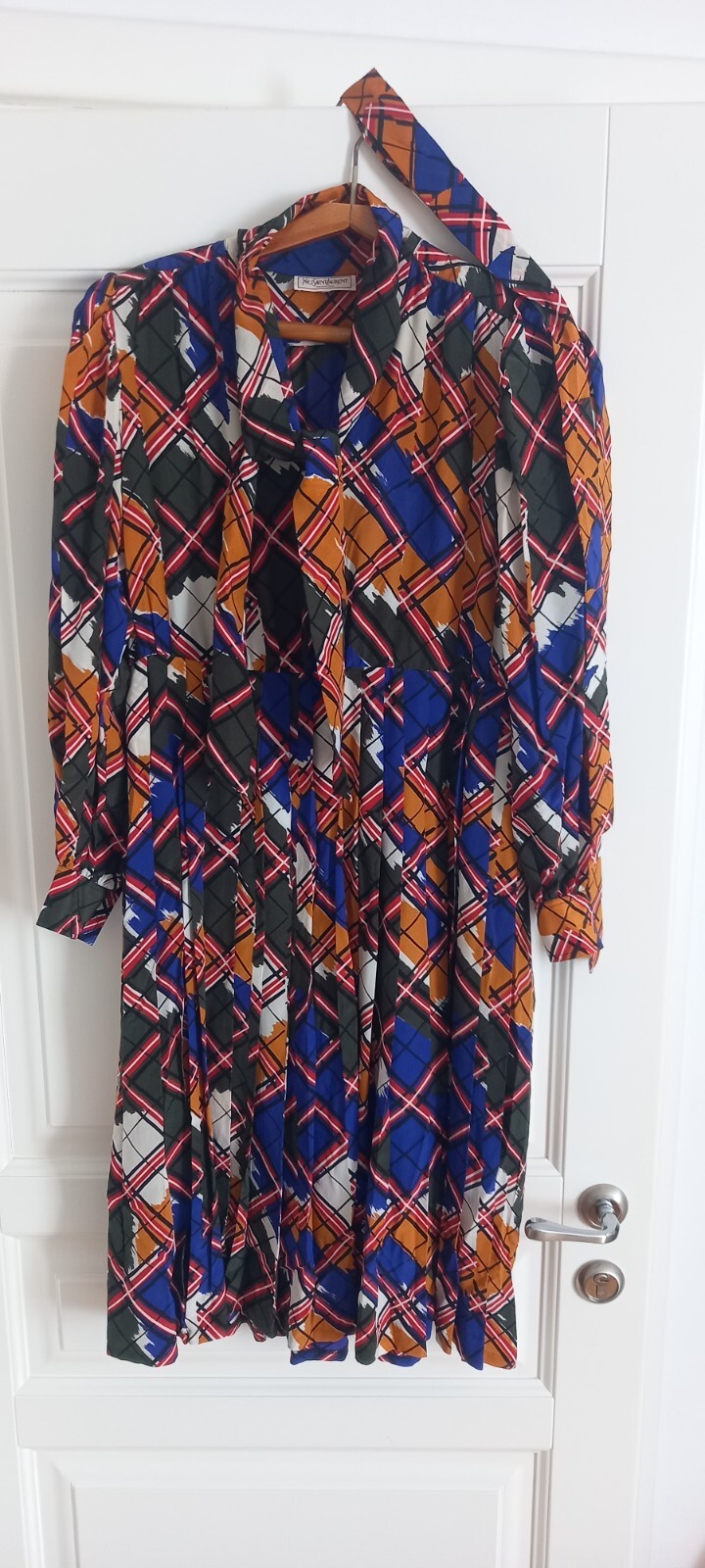 Abito vintage in seta yves saint laurent ysl