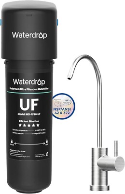 Waterdrop 10UB-UF Unterbecken Wasserfilter für Baçtria Reduzierung NSF ANSI 42