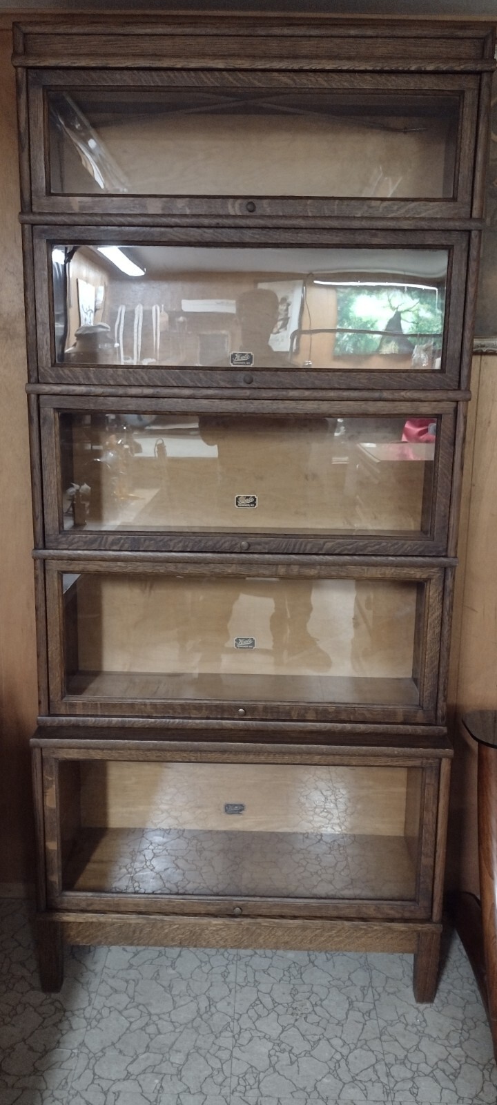 HALE of HERKIMER, NY Antique/Vintage 5Stack Quarter Sawn Oak Barrister