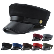 UK Winter Autumn Women Captain Caps Flat Navy Hats Fishing Cap Men Sailor Caps