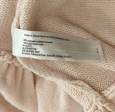 Eloquii Elements Peplum Sweater Womens Size 14/16 Puff Sleeves