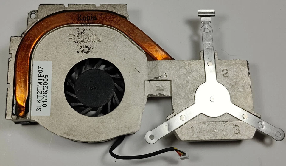 Fan + Heatsink For HP ZE4900 3LKT2TMTP07 371796-001 - Image 2 of 2