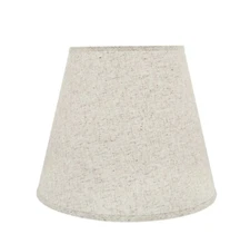 2 Pcs Lamp Shade 18"X15" Hardback Empire Linen Spider Beige Aspen Creative 32801