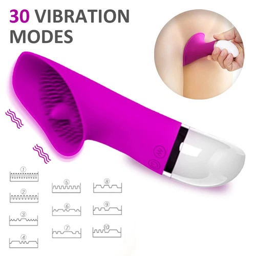 Für Frauen 30 Vibrationsmodi Massagegerät Leistungsstark Multi Speed Spielzeug Wiederaufladbar - Bild 5 von 6