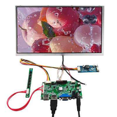 HD VGA USB LCD Controller Board 10.1'' 1280X800 1000nit Outdoor IPS LCD Screen
