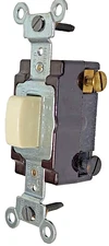 Leviton Brown 15 Amp 120/277Vac Heavy Duty Industrial Single Pole Locking Switch