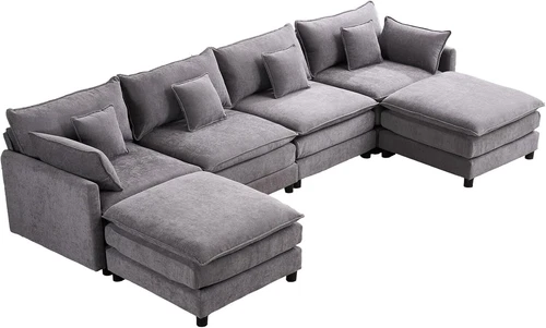 Corner Sofa Chaise Lounge DIY Sofa Free Combination Sofa U-shaped Sectional Sofa - Picture 11 of 14