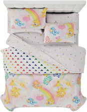 Care Bears Classic Retro Rainbow Reversible Full Bed Set-AB0CB72LRH23