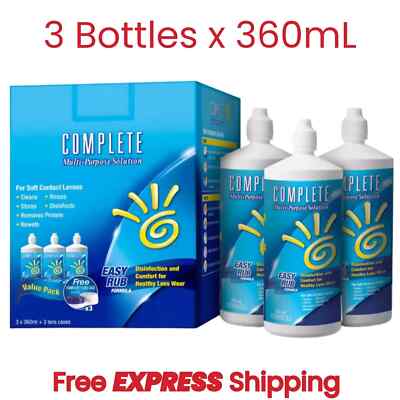 3 x Complete MULTI-PURPOSE SOLUTION Easy Rub Formula 12 fl oz (360ml)