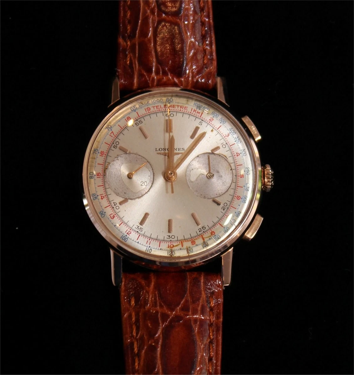 Longines hotsell cronografo oro