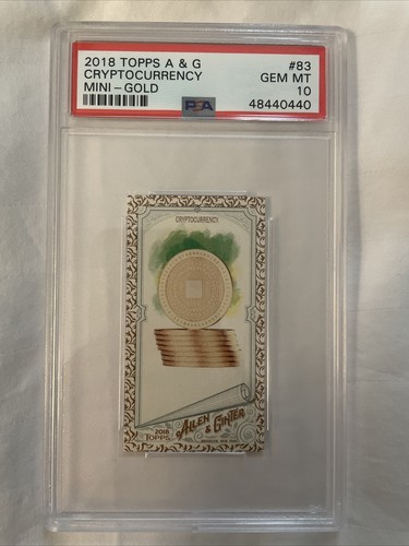 Cryptocurrency [Mini Gold] #83 2018 Topps Allen & Ginter card