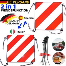 3in1 Warntafel für Italien Spanien Portugal 50 x50CM Reflektierendes Warnschild