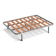 Hogar24-Somier lama 100+6 patas cuadradas tubo de acero 30x30, láminas de chopo