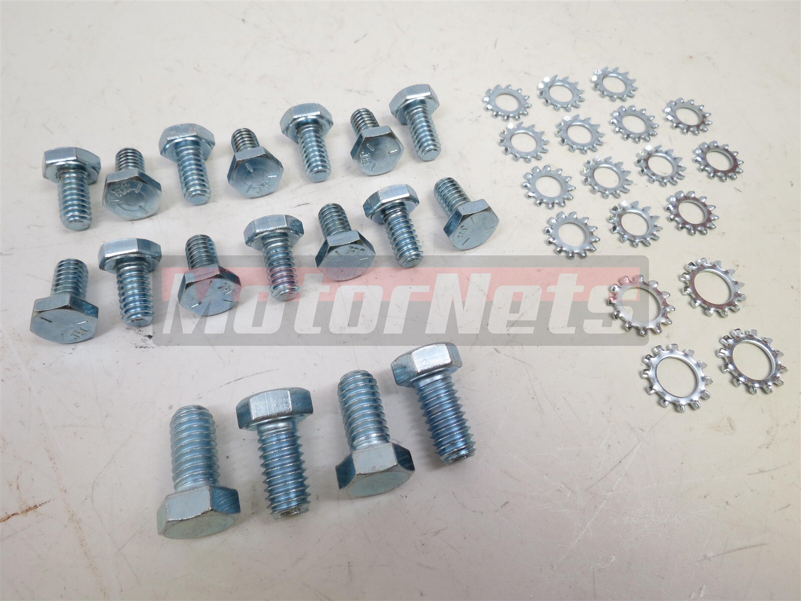 SBC Chevy Chrome Hex Head Oil Pan Bolt Washer Small Block Chevy 283 305