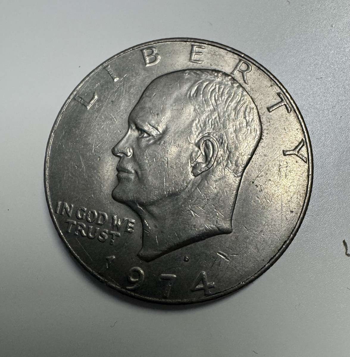 Vintage 1974 One Dollar Silver Liberty Eisenhower Coin Flying