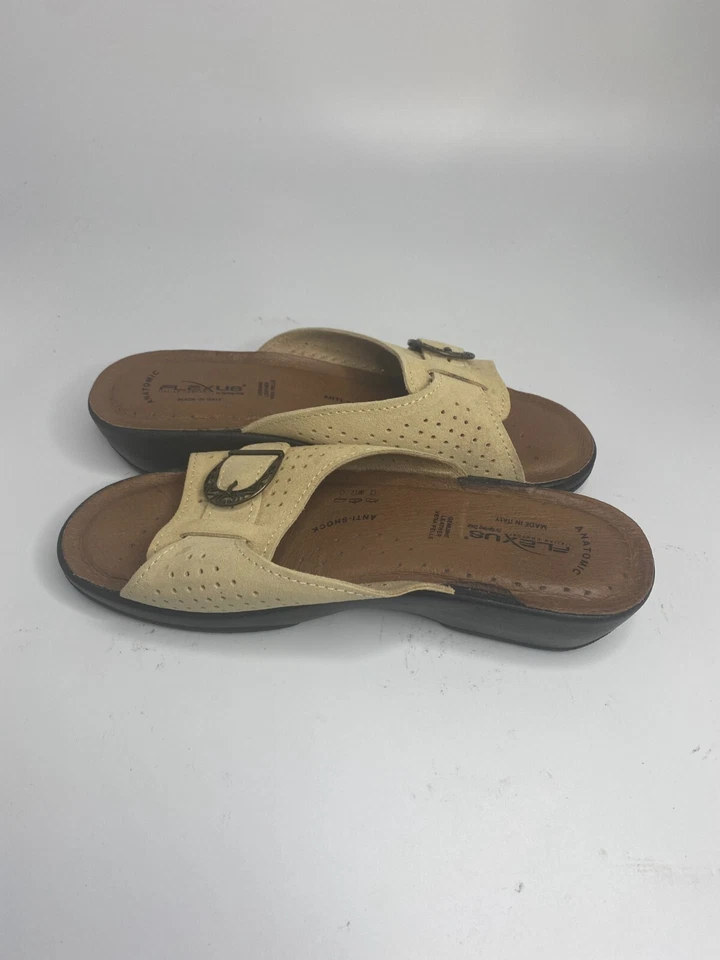 Flexus by Spring Step Women's Edella Beige Slide Sandal Size 9 US comfort Shoes - Image 4 of 4