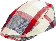 Toddler Child's Cool Summer Plaid Ivy Cap with Elastic Back - FREE SHIPPING