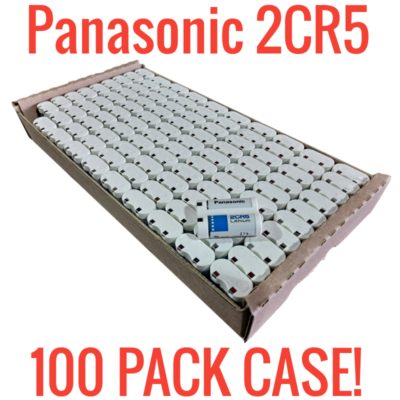 #ad #ad 100 Pack Panasonic 6V 2CR5 Photo Lithium Battery White New DL45 KL2CR5 5032LC $125.00