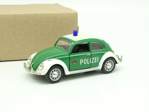 Schuco 3000 1/43 - Volkswagen Coccinelle Police Verte - état Moyen