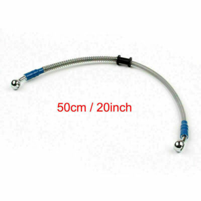 50cm/20'' M10 CONDUIT DE FREIN Banjo Fitting Edelstahl Ende AH