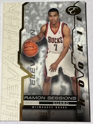 2007-08 Bowman Elevation NBA Rookie Milwaukee Bucks Ramon Sessions /999