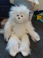 Vintage 1986 Dakin Large White Albino Orangutan Ape Plush Stuffed Animal 24"