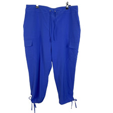 Chicos Zenergy Cargo Crop Pants Womens Size Medium Petite