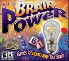 Brain Power PC CD solve challenges cognitive mind puzzles think collection game
