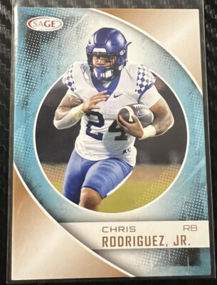 2023 Sage Gold Football Chris Rodriguez Jr Kentucky Wildcats Rookie #29